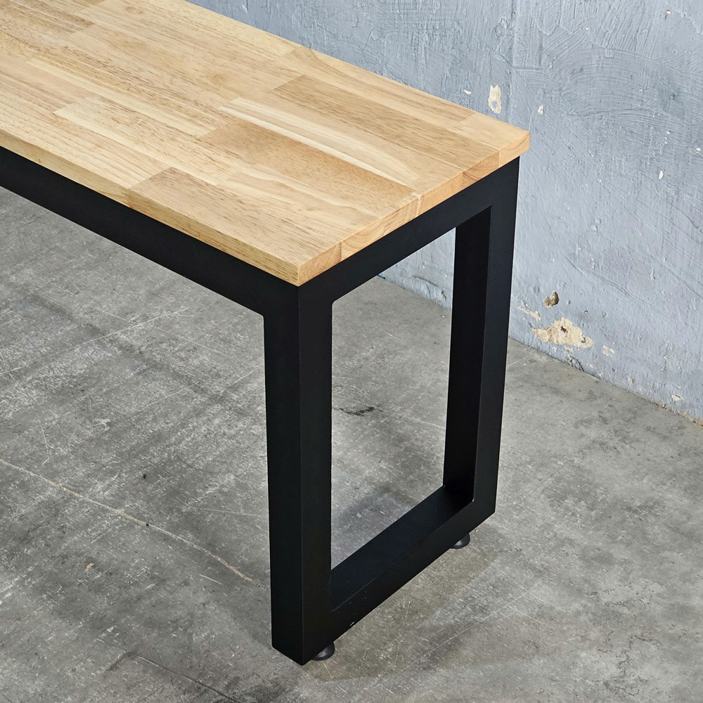 Ghế băng dài 120x30x45cm gỗ cao su Ghế băng dài 120x30x45cm gỗ cao su - hình 4
