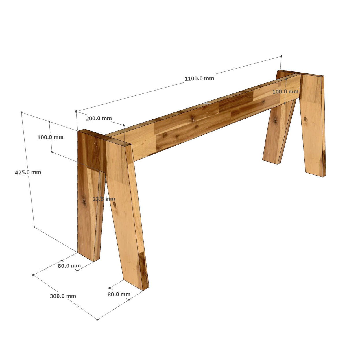 Ghế băng dài 120x30x45cm gỗ tràm Ghế băng dài 120x30x45cm gỗ tràm - hình 5