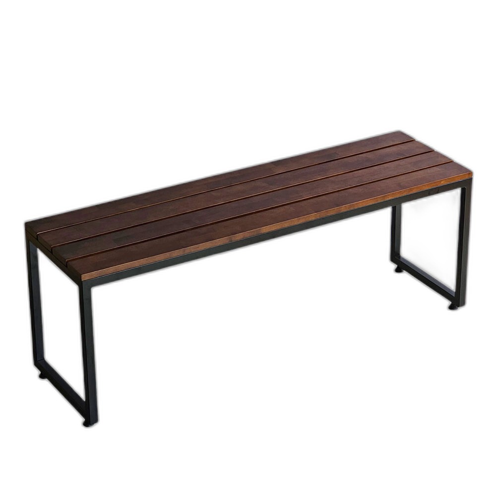 Ghế băng dài 120x35cm gỗ cao su chân sắt sơn tĩnh điện Ghế băng dài 120x35cm gỗ cao su chân sắt sơn tĩnh điện
