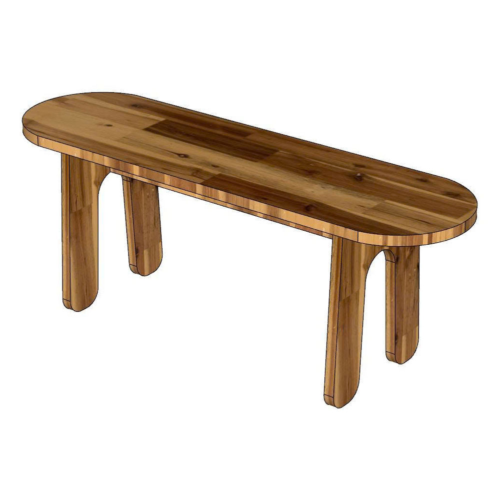 Ghế băng dài 120x35cm gỗ tràm Ghế băng dài 120x35cm gỗ tràm - hình 2