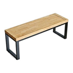 Ghế băng dài 120x36x45m gỗ cao su chân sắt