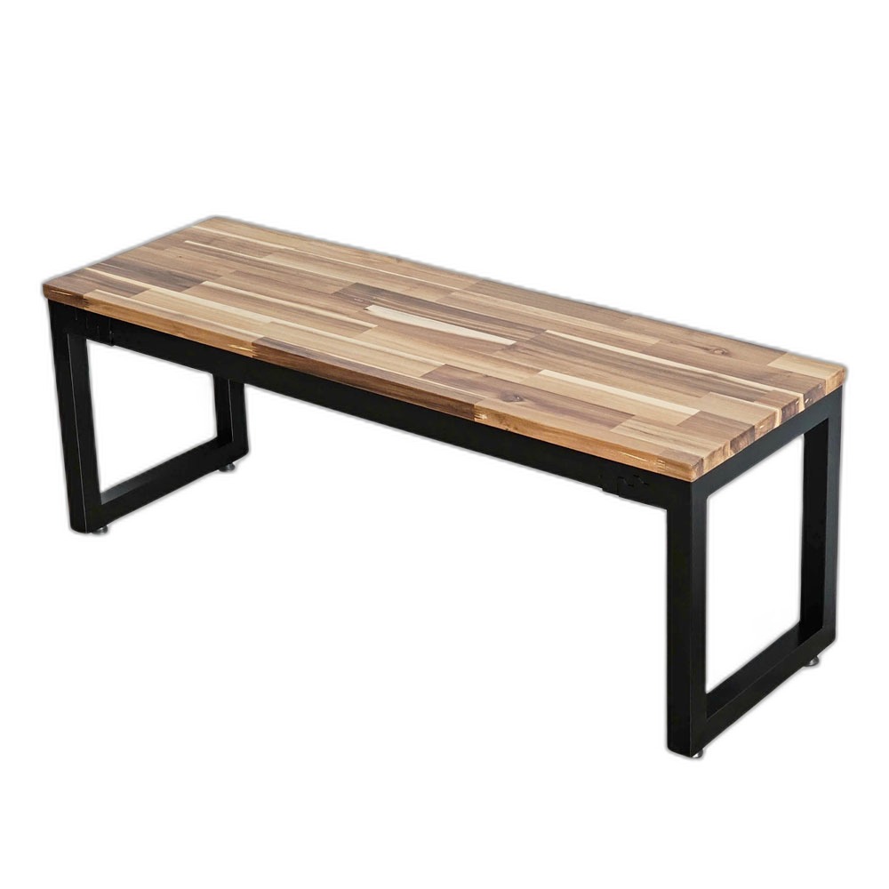 Ghế băng dài 120x40cm gỗ tràm chân sắt Ghế băng dài 120x40cm gỗ tràm chân sắt