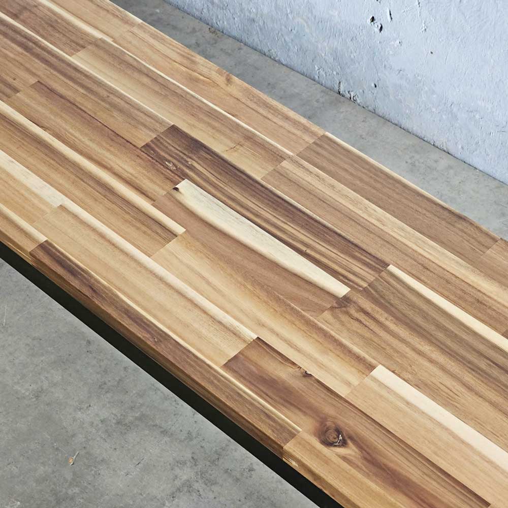 Ghế băng dài 120x40cm gỗ tràm chân sắt Ghế băng dài 120x40cm gỗ tràm chân sắt - hình 4