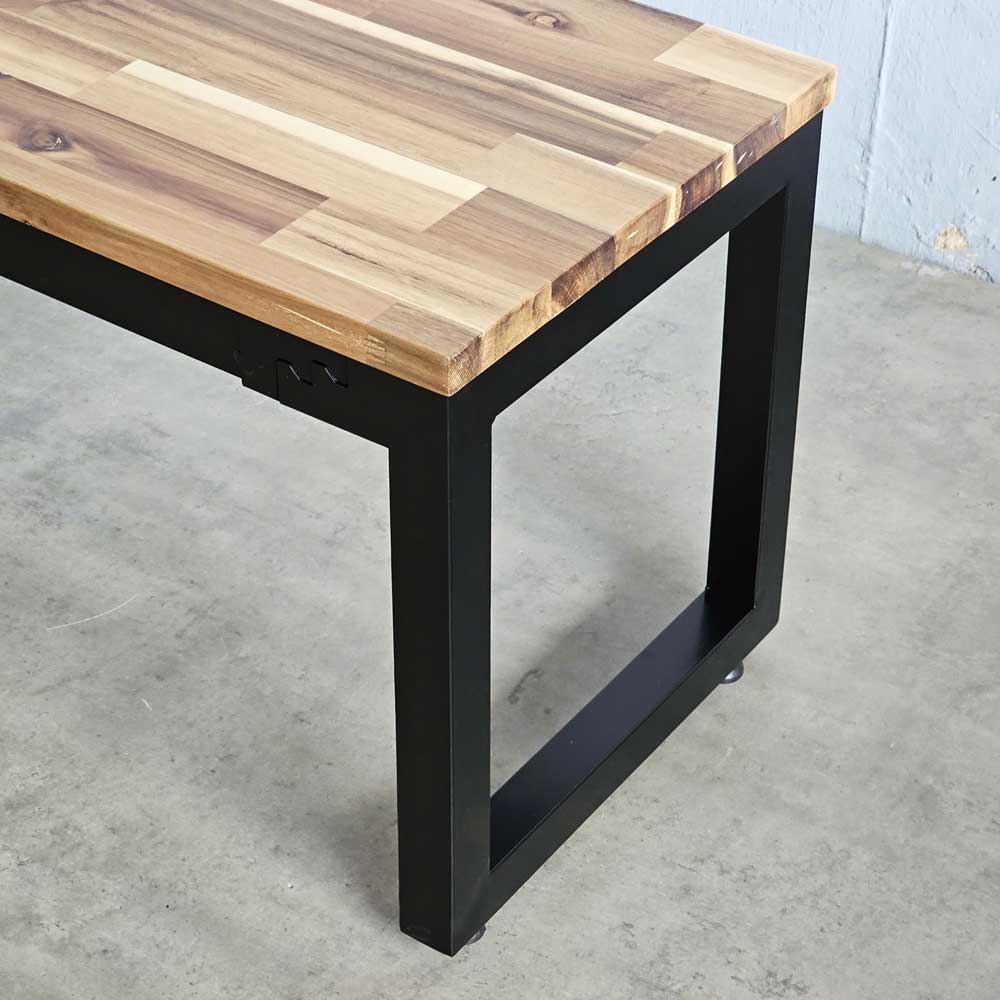 Ghế băng dài 120x40cm gỗ tràm chân sắt Ghế băng dài 120x40cm gỗ tràm chân sắt - hình 5