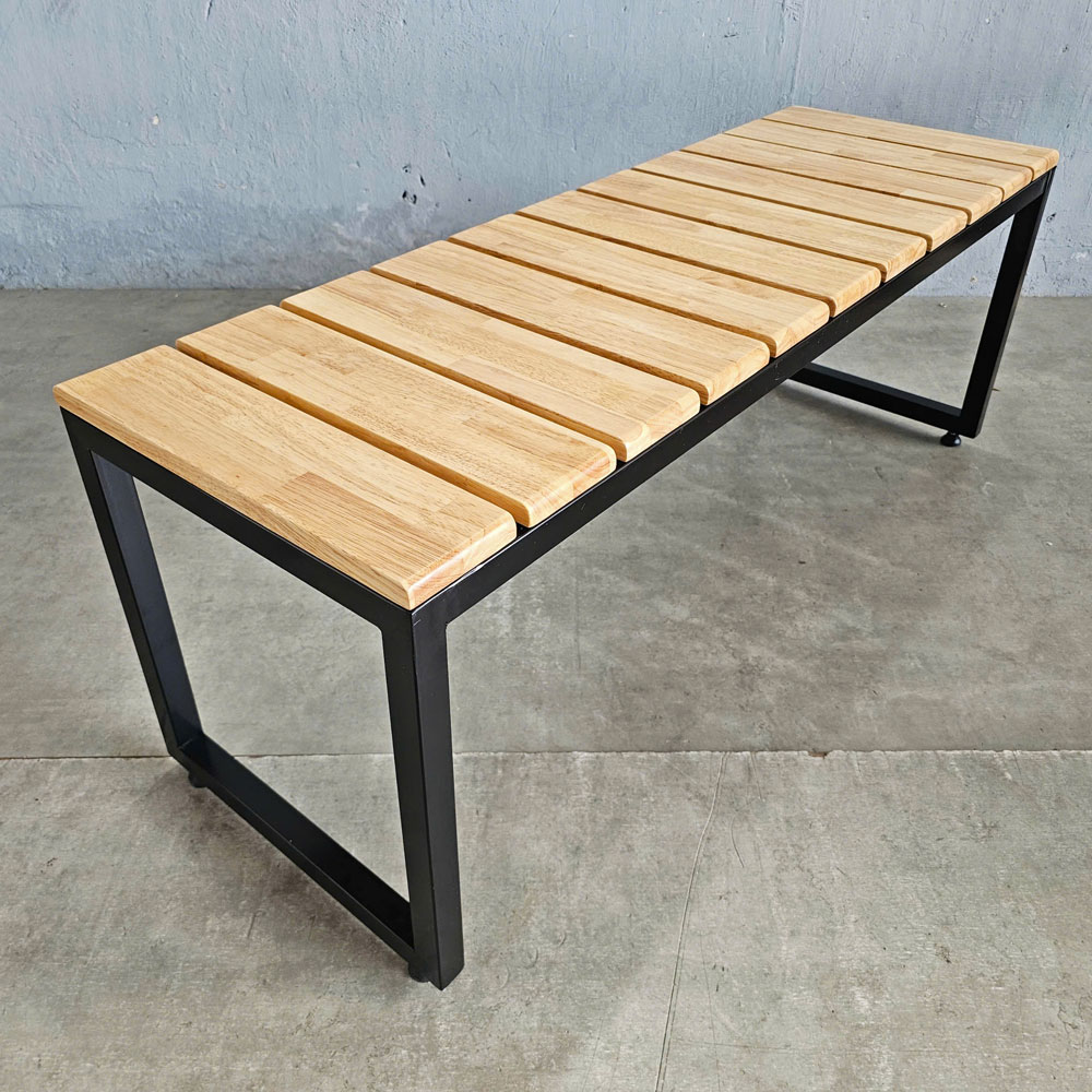 Ghế băng dài 120x40x55cm gỗ cao su Ghế băng dài 120x40x55cm gỗ cao su - hình 2