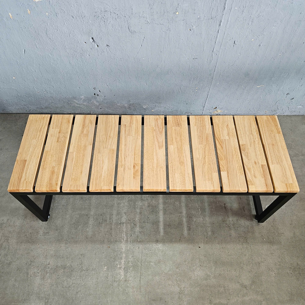 Ghế băng dài 120x40x55cm gỗ cao su Ghế băng dài 120x40x55cm gỗ cao su - hình 4