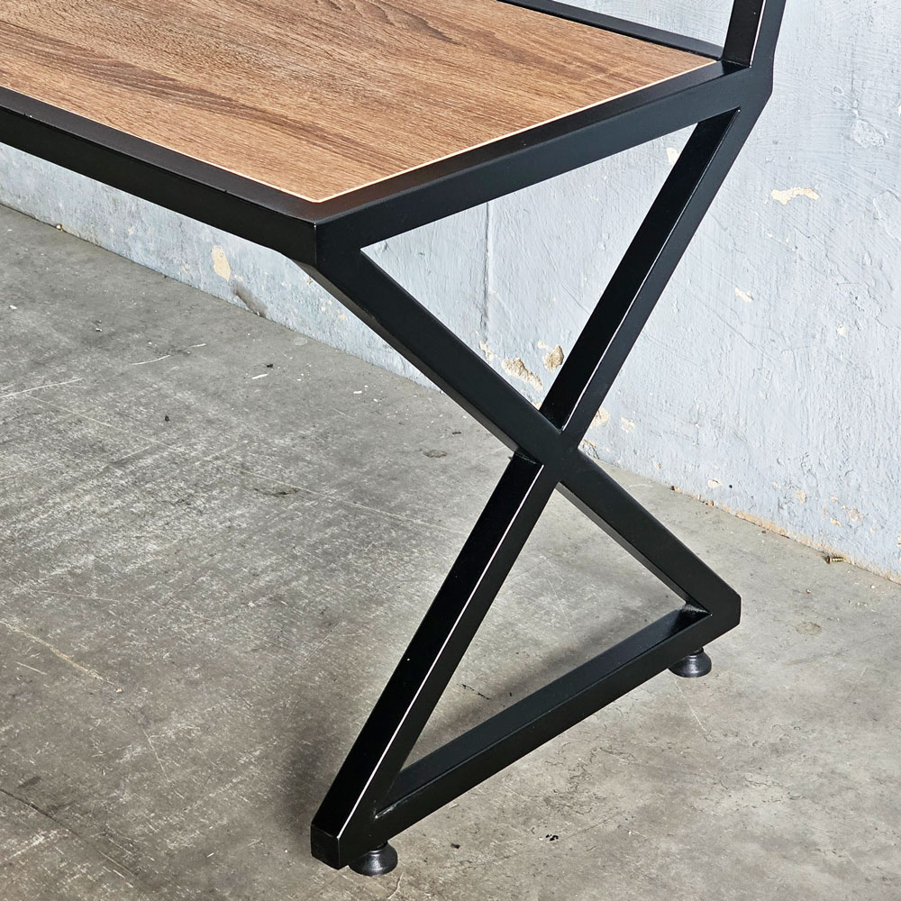 Ghế bằng dài 120x40x75cm chân sắt chữ X gỗ plywood Ghế bằng dài 120x40x75cm chân sắt chữ X gỗ plywood - hình 5
