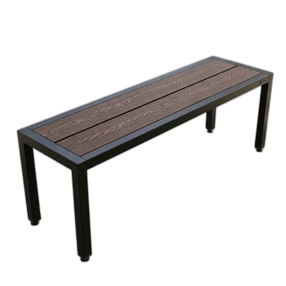 Ghế băng dài 140x37x45cm gỗ nhựa chân sắt Ghế băng dài 140x37x45cm gỗ nhựa chân sắt
