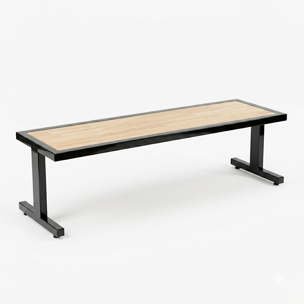 Ghế băng dài 150x45x43cm gỗ cao su Ghế băng dài 150x45x43cm gỗ cao su - hình 3