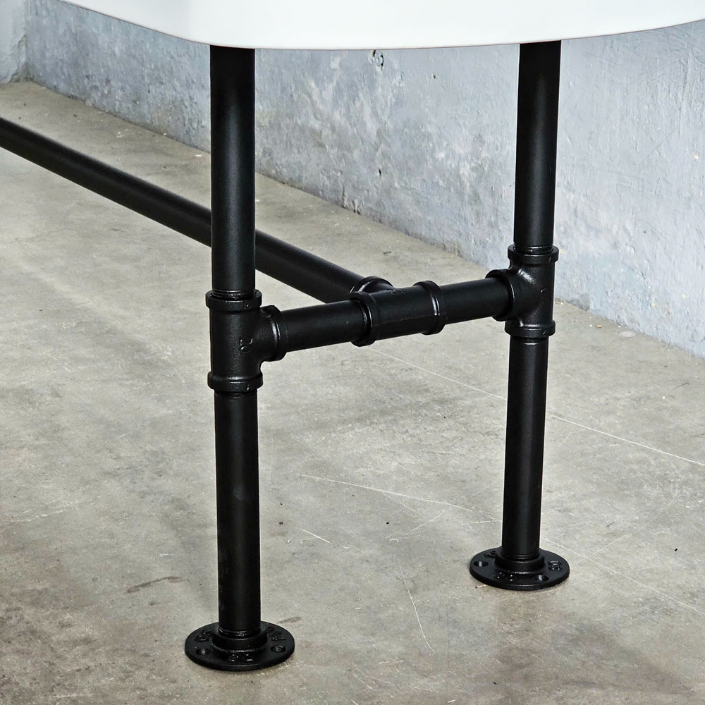 Ghế băng dài 160x32cm gỗ thông chân ống nước Ghế băng dài 160x32cm gỗ thông chân ống nước - hình 4