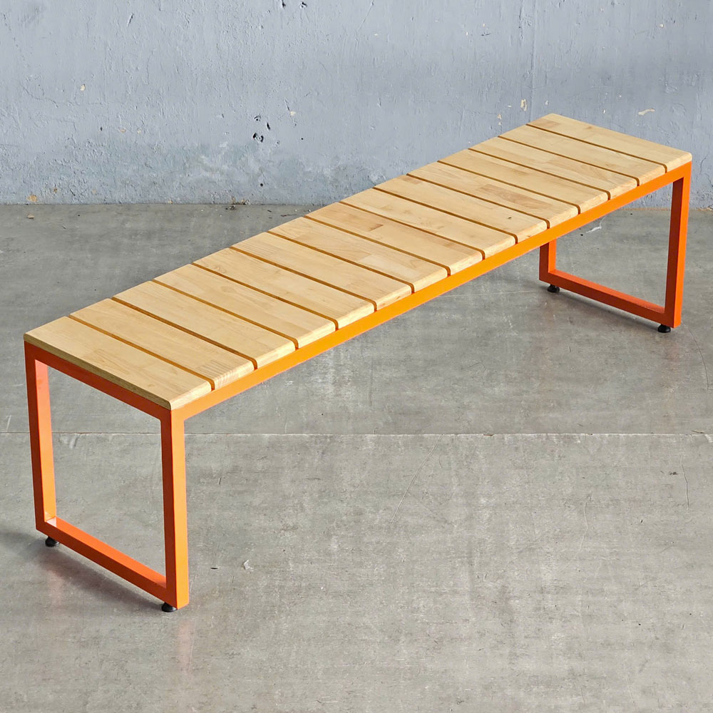 Ghế băng dài 160x40cm gỗ cao su Ghế băng dài 160x40cm gỗ cao su - hình 3