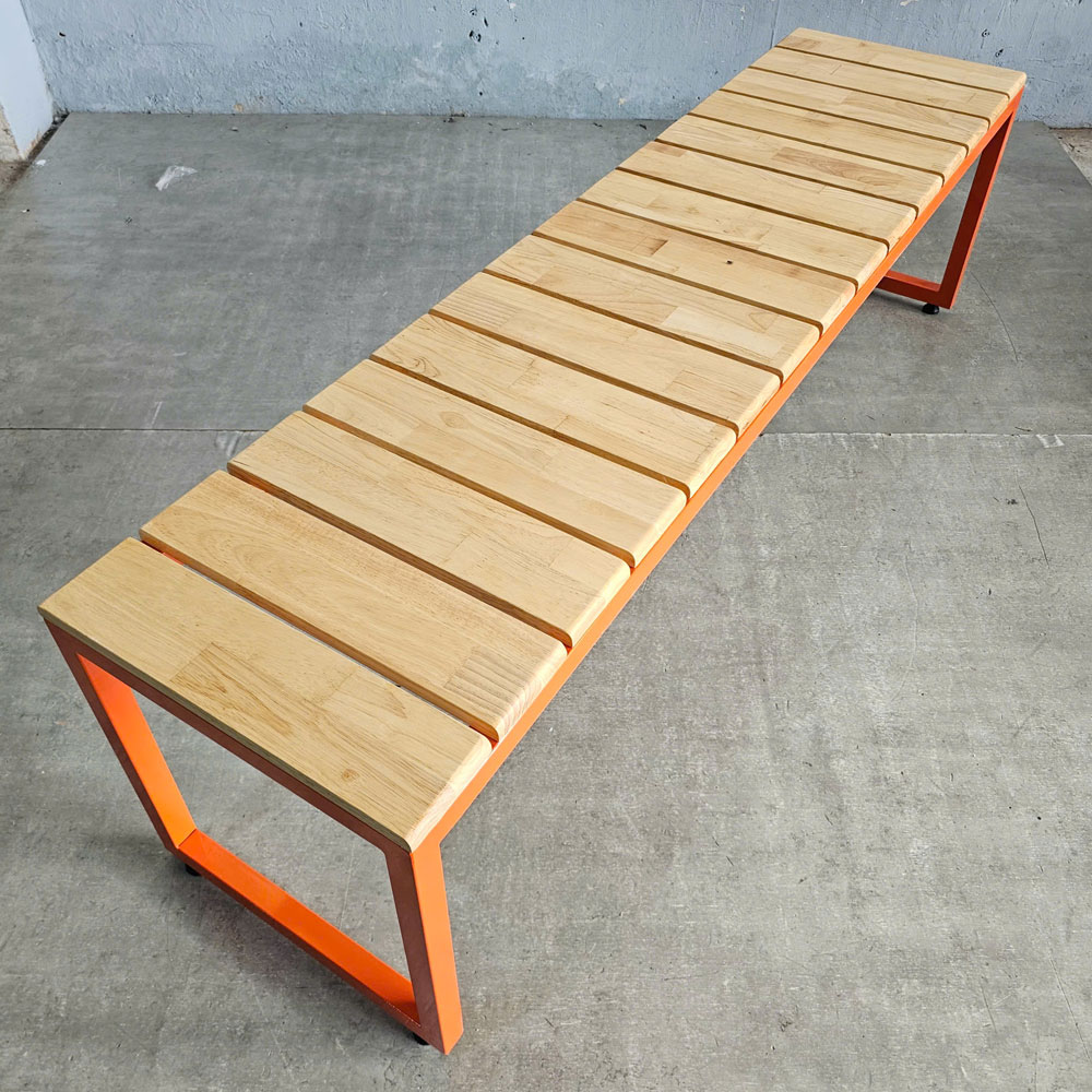Ghế băng dài 160x40cm gỗ cao su Ghế băng dài 160x40cm gỗ cao su - hình 4