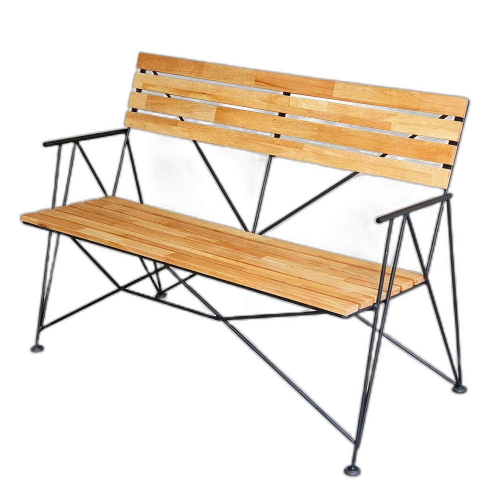Ghế băng dài 1m2 khung sắt nghệ thuật gỗ cao su Ghế băng dài 1m2 khung sắt nghệ thuật gỗ cao su
