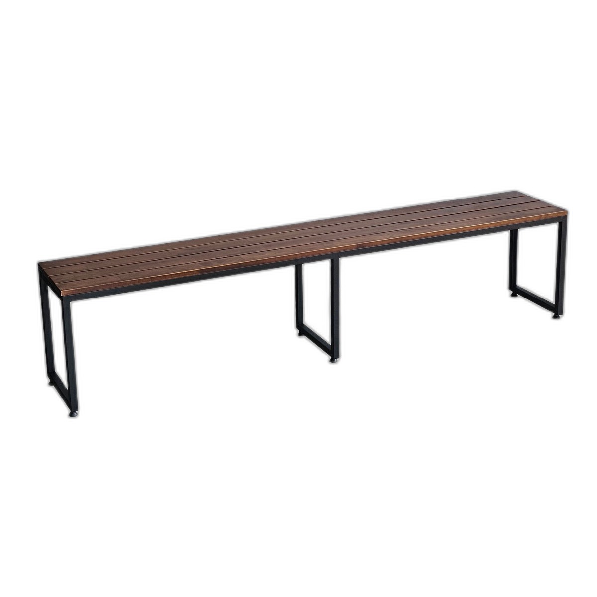 Ghế băng dài 200x35cm gỗ cao su chân sắt Ghế băng dài 200x35cm gỗ cao su chân sắt
