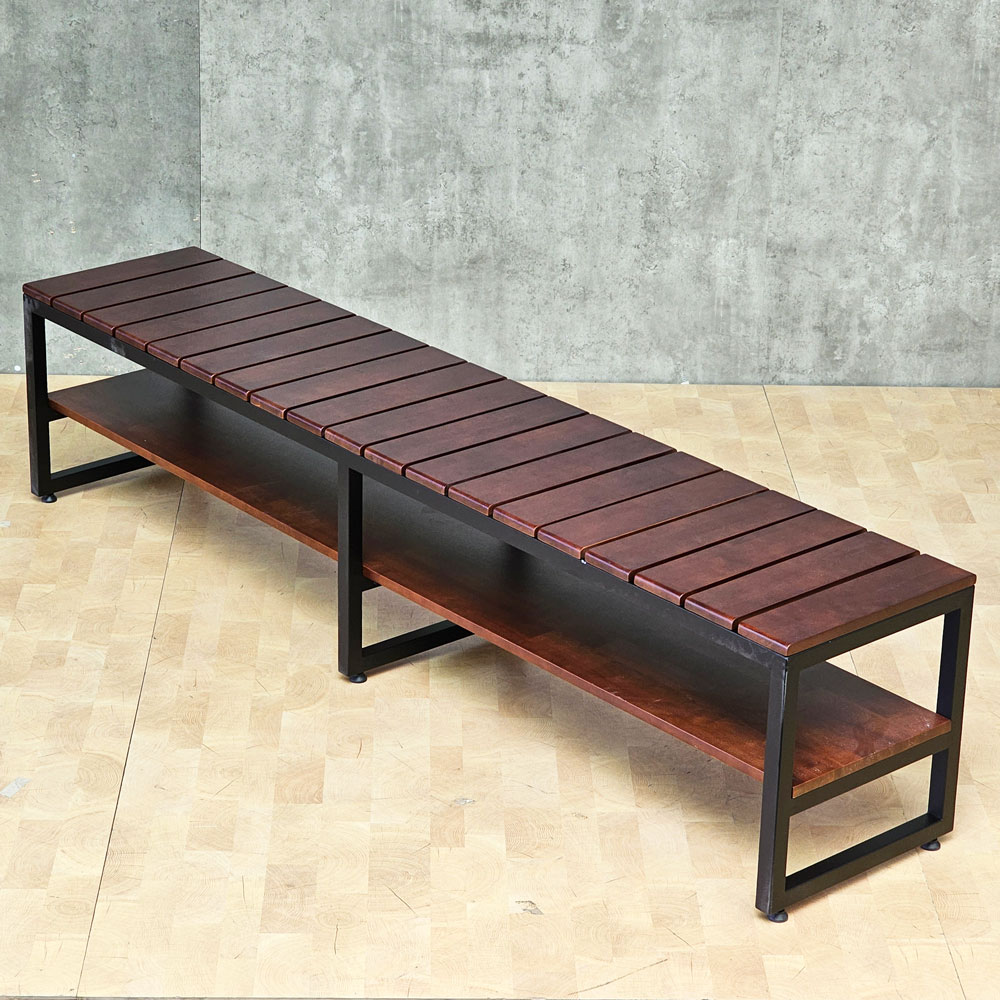 Ghế băng dài 200x40x45cm gỗ cao su Ghế băng dài 200x40x45cm gỗ cao su - hình 3