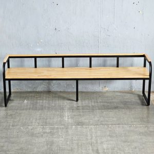 Ghế băng dài 200x45x60cm gỗ cao su - hình 1
