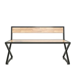 Lỗi 404 Ghế bằng dài chân sắt chữ X gỗ cao su có tựa lưng