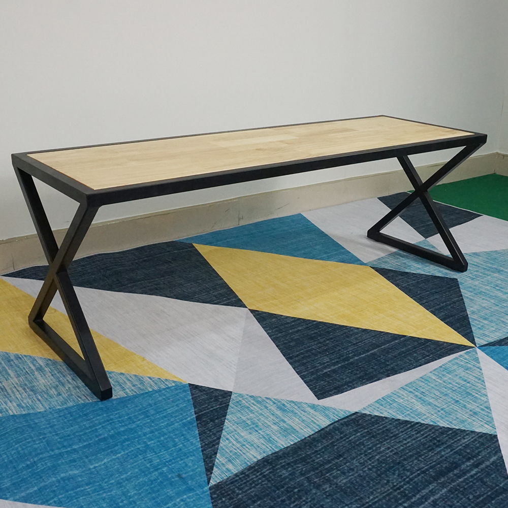 Ghế băng dài chữ X không lưng (120x40x45cm) Ghế băng dài chữ X không lưng (120x40x45cm) - hình 1