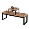 Ghế băng dài có bàn trà 132x35x45cm gỗ tràm