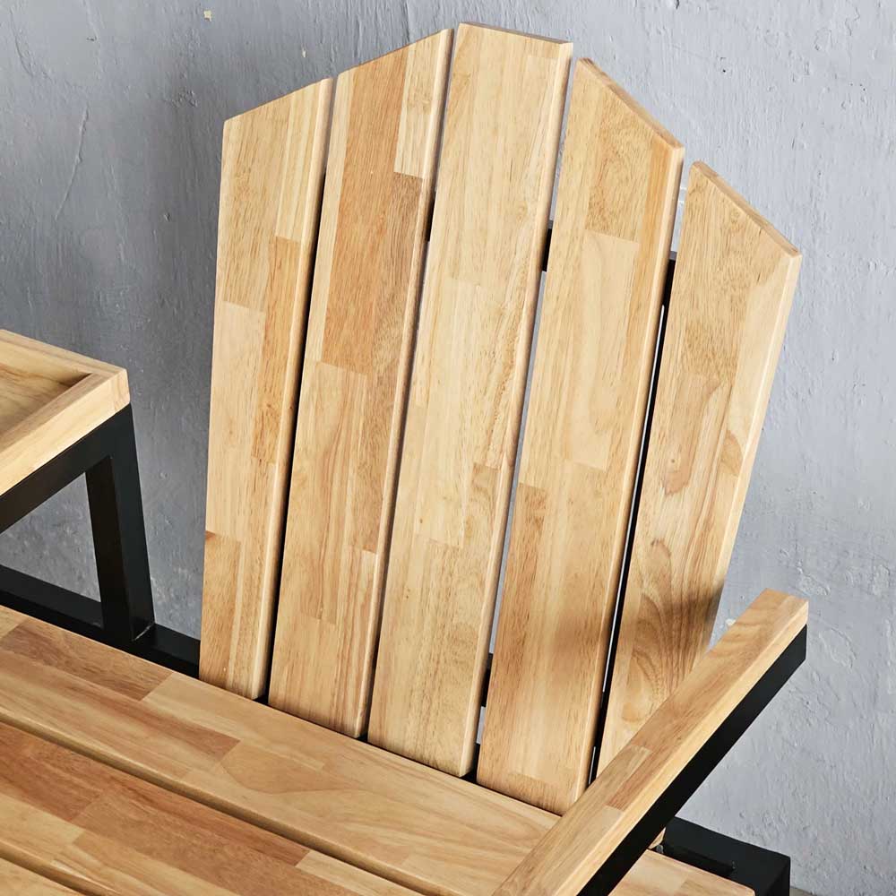 Ghế băng dài có lưng tựa 150x50cm gỗ cao su Ghế băng dài có lưng tựa 150x50cm gỗ cao su - hình 5