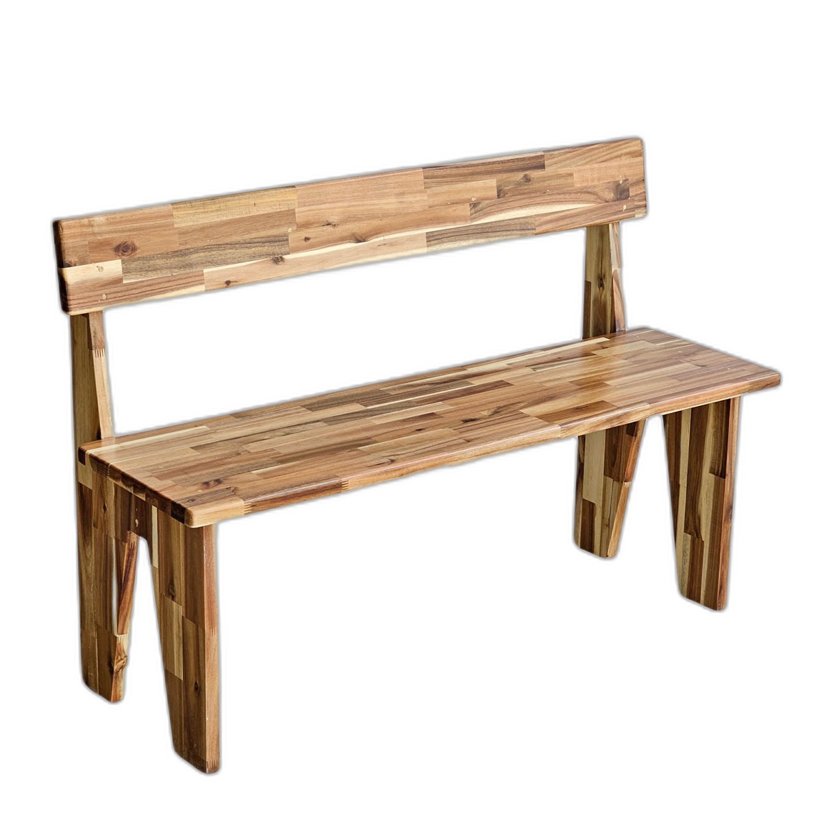 Ghế băng dài có tựa 120x40cm gỗ tràm Ghế băng dài có tựa 120x40cm gỗ tràm