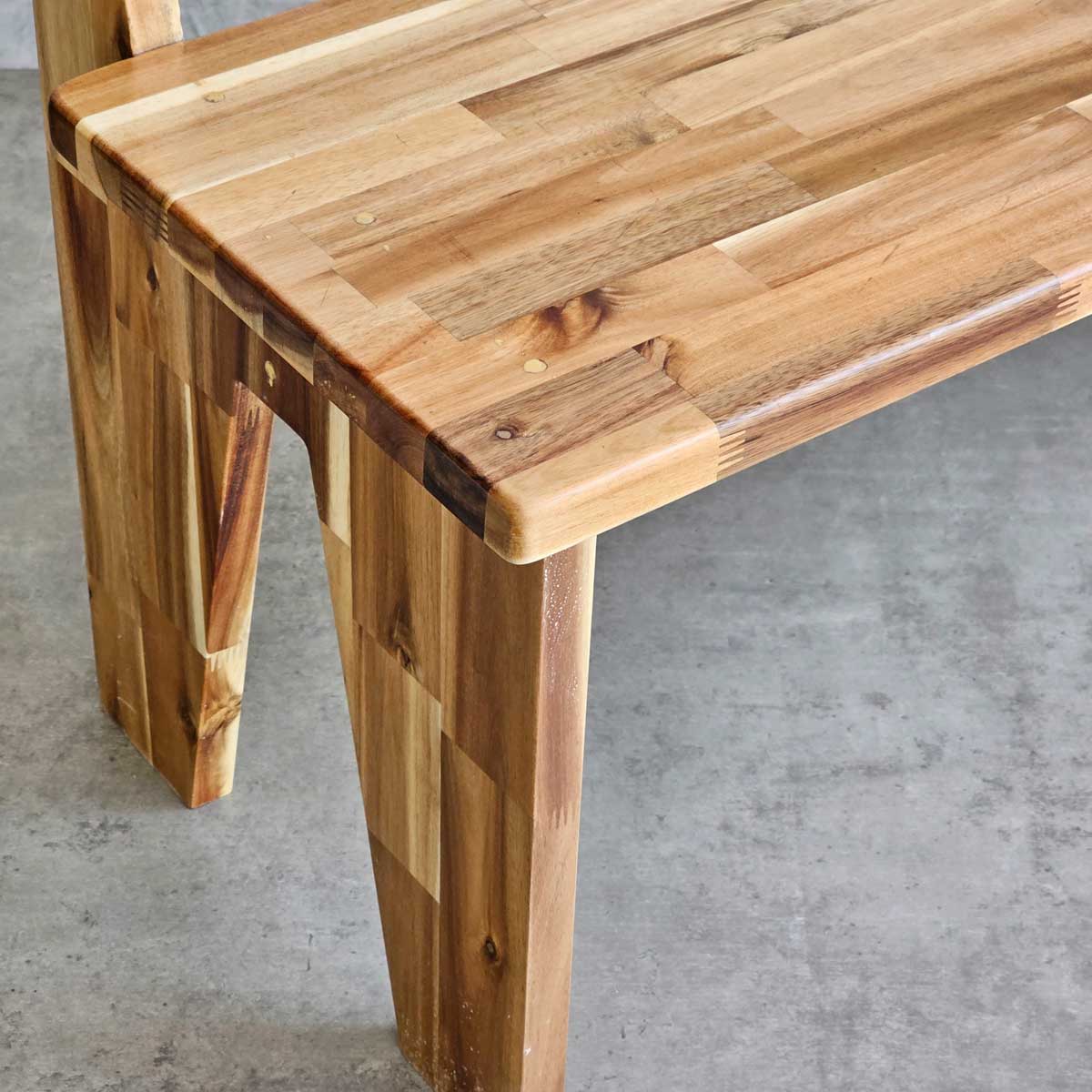 Ghế băng dài có tựa 120x40cm gỗ tràm Ghế băng dài có tựa 120x40cm gỗ tràm - hình 1