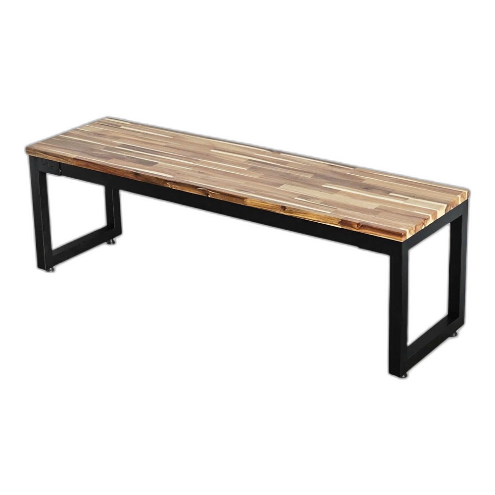 Ghế băng dài gỗ tràm chân sắt sơn tĩnh điện 140x40x45cm Ghế băng dài gỗ tràm chân sắt sơn tĩnh điện 140x40x45cm