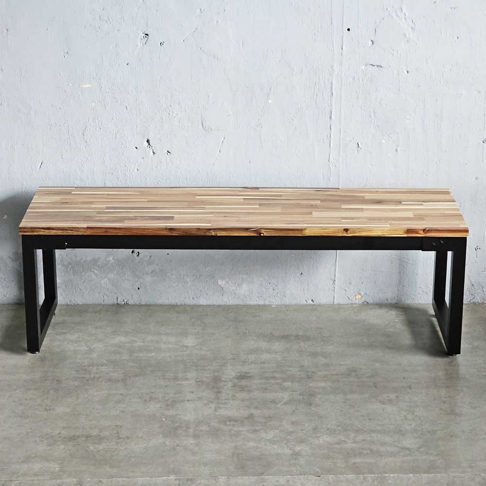 Ghế băng dài gỗ tràm chân sắt sơn tĩnh điện 140x40x45cm Ghế băng dài gỗ tràm chân sắt sơn tĩnh điện 140x40x45cm - hình 2