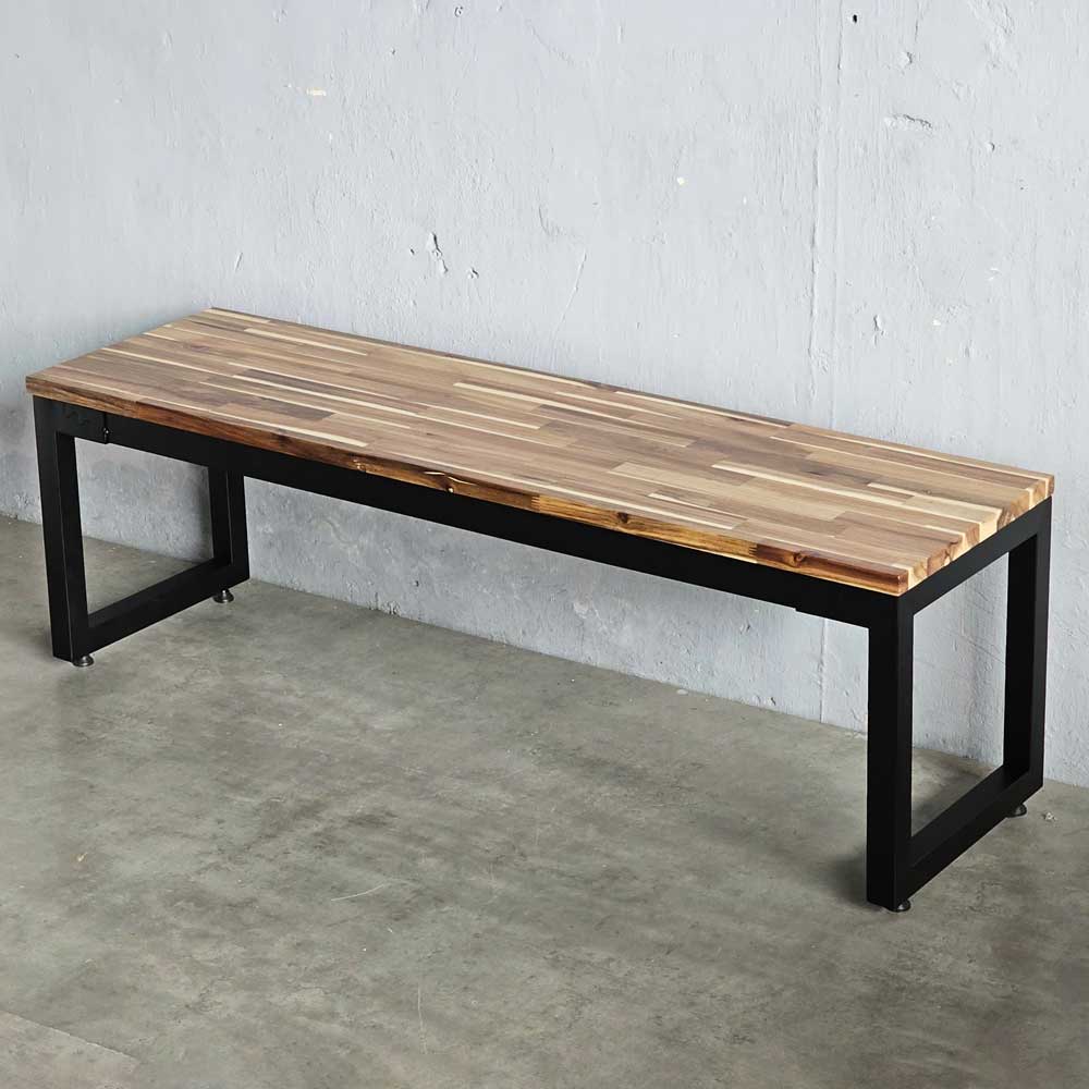 Ghế băng dài gỗ tràm chân sắt sơn tĩnh điện 140x40x45cm Ghế băng dài gỗ tràm chân sắt sơn tĩnh điện 140x40x45cm - hình 3
