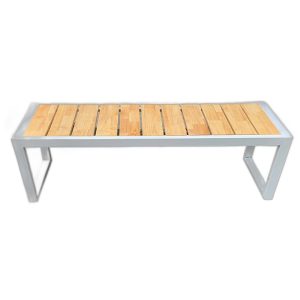 Ghế băng khung sắt gỗ cao su (120x40x45cm) GA68009