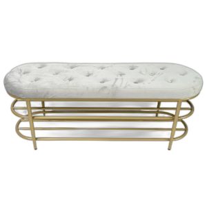 Ghế băng ngồi chờ bọc nệm 120x35x45cm khung sắt KG68037