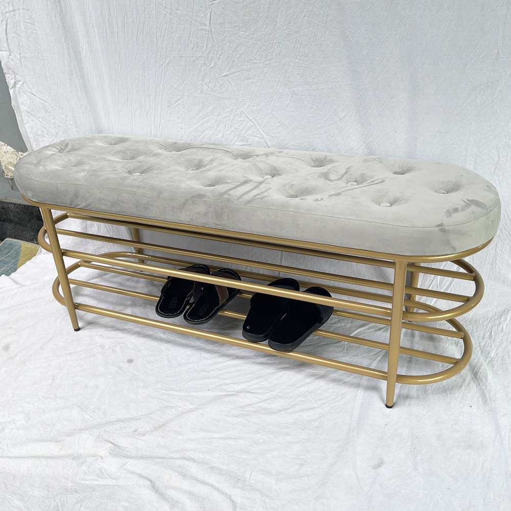 Ghế băng ngồi chờ bọc nệm 120x35x45cm khung sắt KG68037 Ghế băng ngồi chờ bọc nệm 120x35x45cm khung sắt KG68037 - hình 2