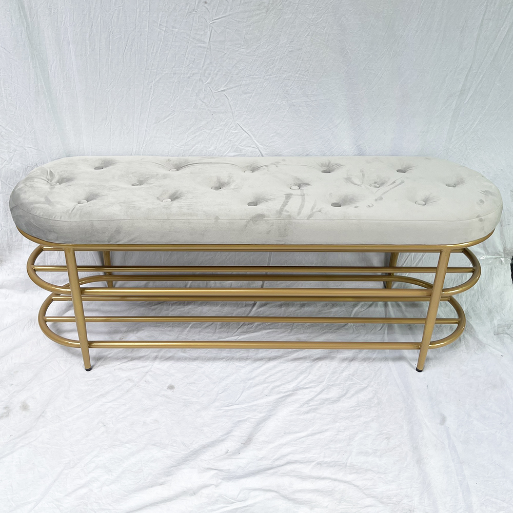 Ghế băng ngồi chờ bọc nệm 120x35x45cm khung sắt KG68037 Ghế băng ngồi chờ bọc nệm 120x35x45cm khung sắt KG68037 - hình 4