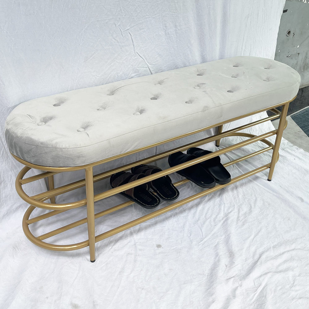 Ghế băng ngồi chờ bọc nệm 120x35x45cm khung sắt KG68037 Ghế băng ngồi chờ bọc nệm 120x35x45cm khung sắt KG68037 - hình 5