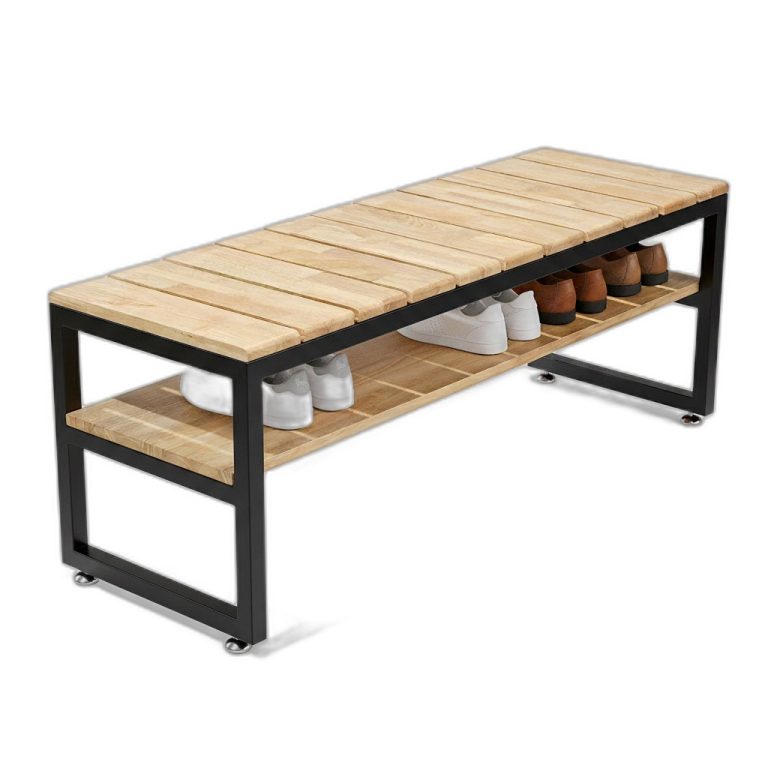 Trang chủ Ghế băng ngồi thay giày 120x40x45cm gỗ cao su