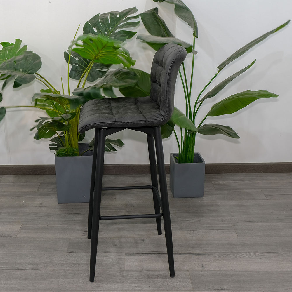 Ghế Bar Aster chân sắt nệm da Simili Ghế Bar Aster chân sắt nệm da Simili - hình 2