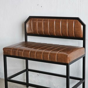Ghế bar băng bọc nệm 100x55x117cm khung sắt - hình 1