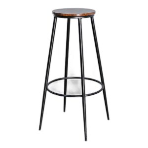 Ghế bar cao 100cm mặt gỗ tròn G