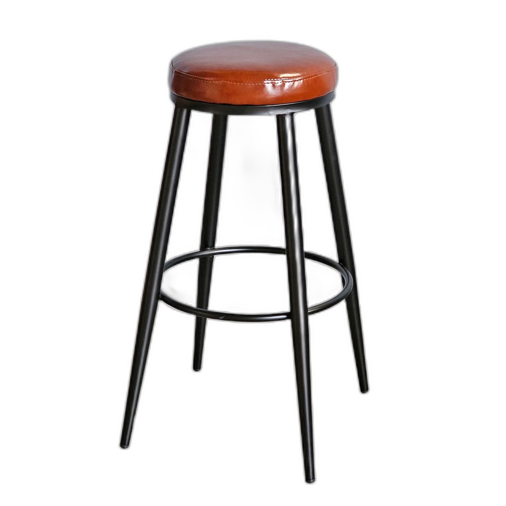 Ghế bar chân sắt cone bọc nệm da G Ghế bar chân sắt cone bọc nệm da G