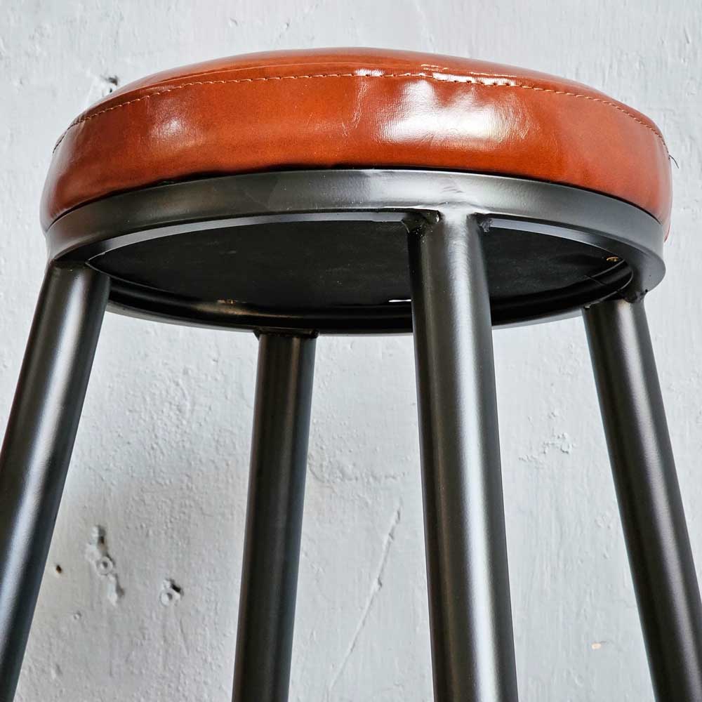 Ghế bar chân sắt cone bọc nệm da G Ghế bar chân sắt cone bọc nệm da G - hình 2