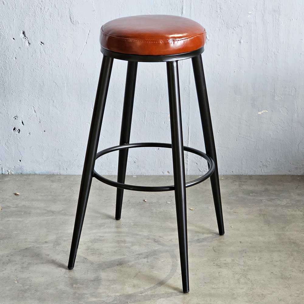 Ghế bar chân sắt cone bọc nệm da G Ghế bar chân sắt cone bọc nệm da G - hình 5