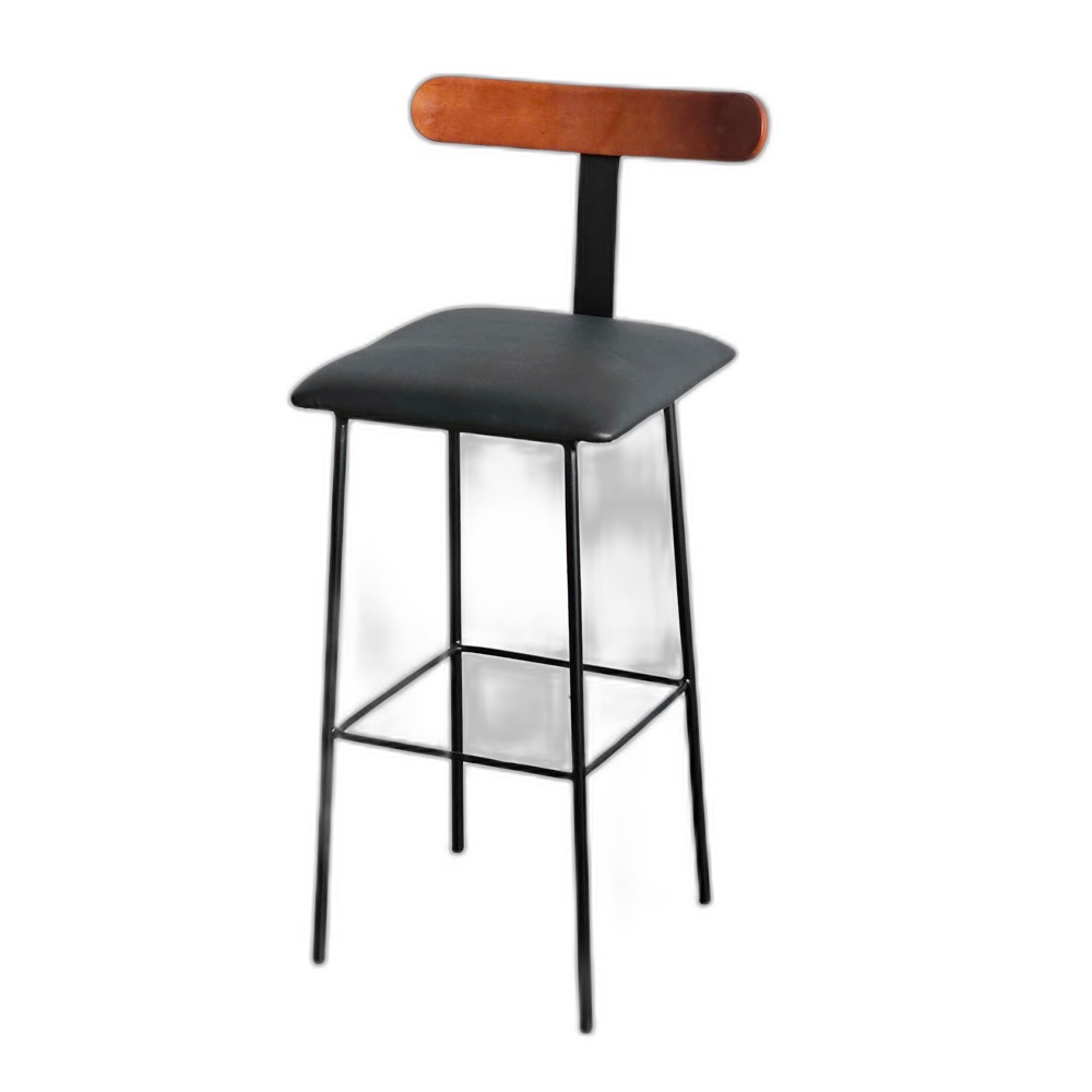 Ghế bar lưng tựa gỗ chân sắt sơn tĩnh điện G Ghế bar lưng tựa gỗ chân sắt sơn tĩnh điện G