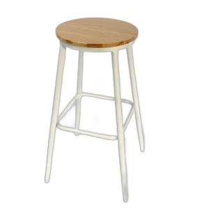 Ghế Bar mặt ghế gỗ chân sắt sơn tĩnh điện G