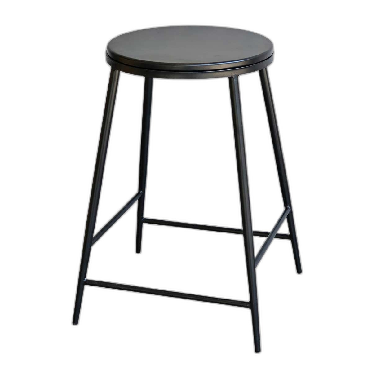 Ghế bar mặt gỗ tròn chân sắt sơn tĩnh điện G Ghế bar mặt gỗ tròn chân sắt sơn tĩnh điện G