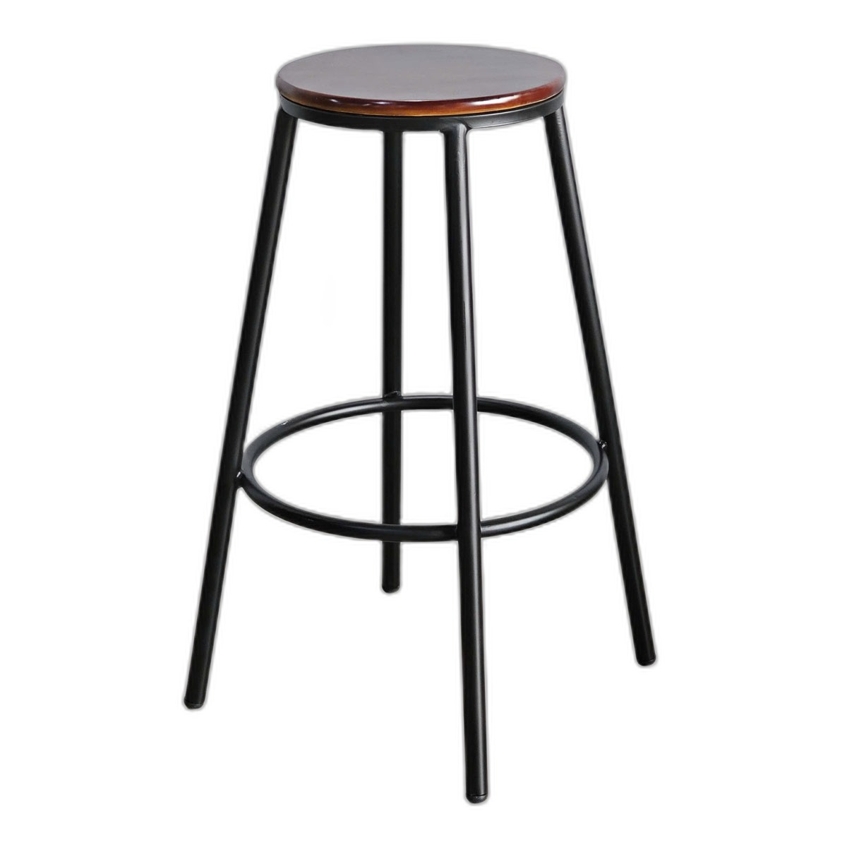Ghế bar mặt gỗ tròn chân sắt sơn tĩnh điện G Ghế bar mặt gỗ tròn chân sắt sơn tĩnh điện G