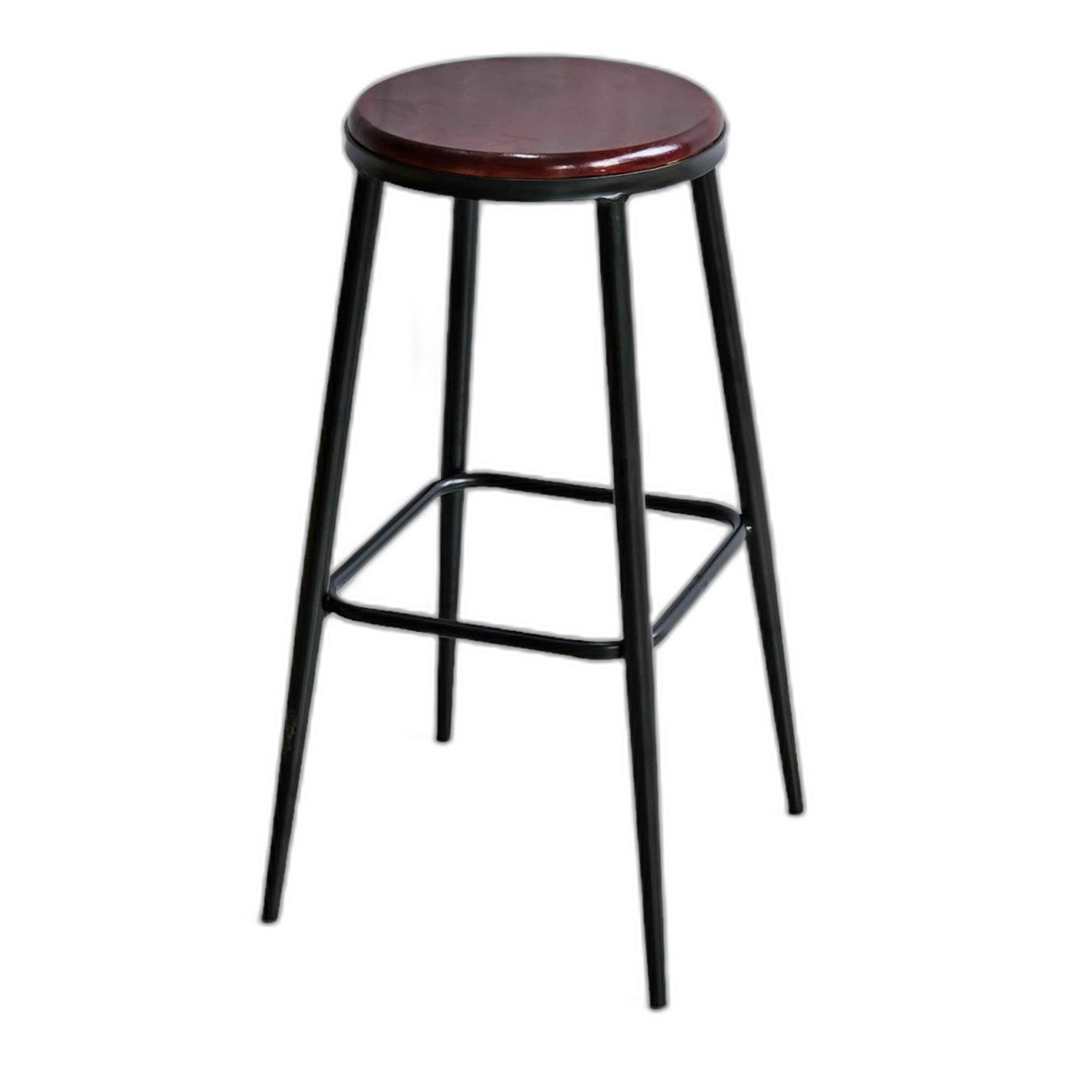 Ghế bar mặt gỗ tròn chân sắt sơn tĩnh điện G Ghế bar mặt gỗ tròn chân sắt sơn tĩnh điện G