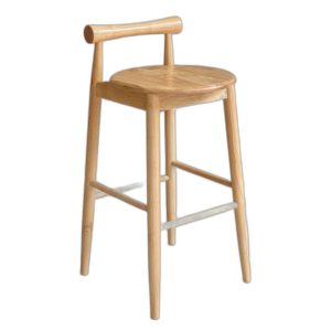Ghế bar mặt tròn gỗ cao su G