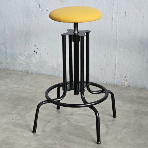 Ghế bar nâng hạ chiều cao bọc nệm chân sắt G - hình 1