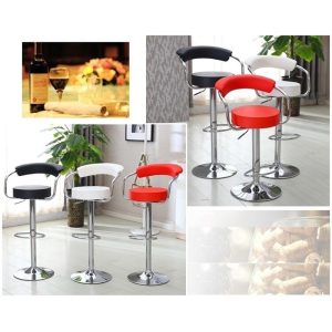 Ghế bar nâng hạ nệm simili chân sắt - hình 1