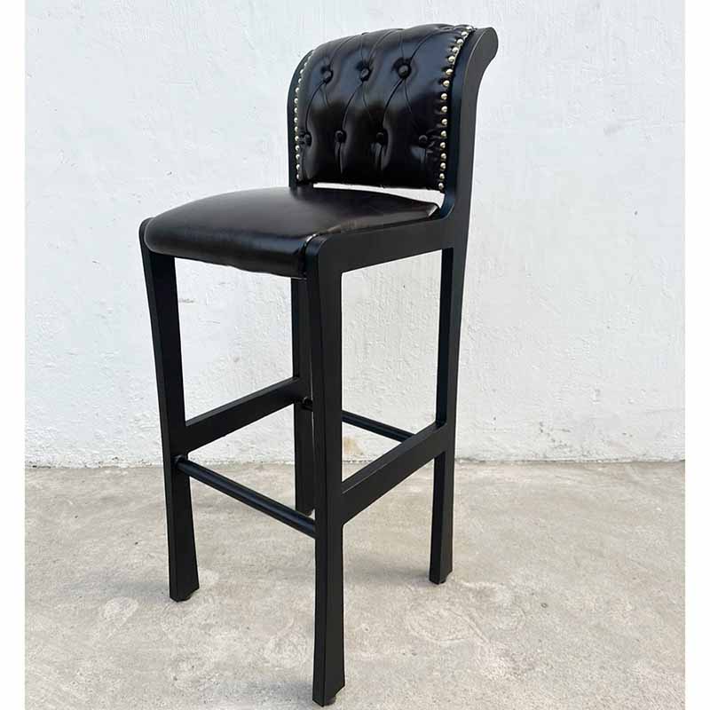 Ghế bar nệm simili chân sắt giả gỗ Ghế bar nệm simili chân sắt giả gỗ - hình 2